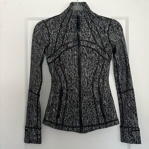 Lululemon Define up jacket, full zip up athletic jacket black heathered